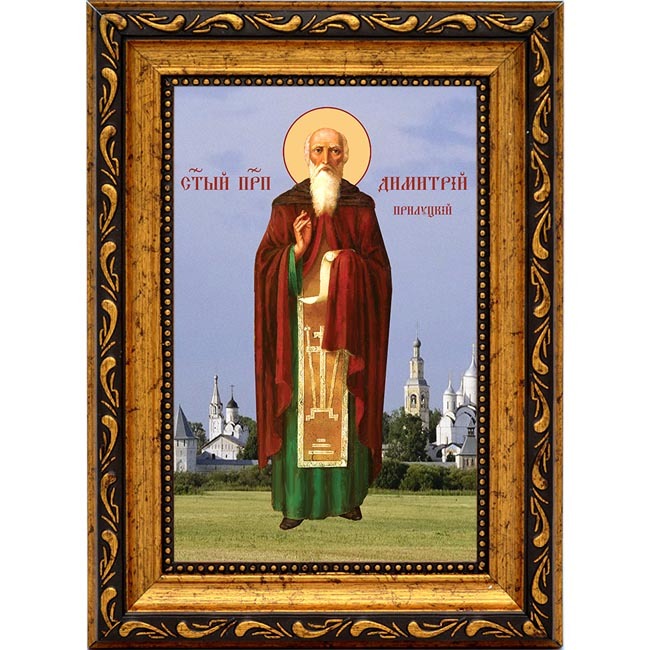 

Димитрий Прилуцкий, Вологодский, Преподобный игумен. Икона на холсте.
