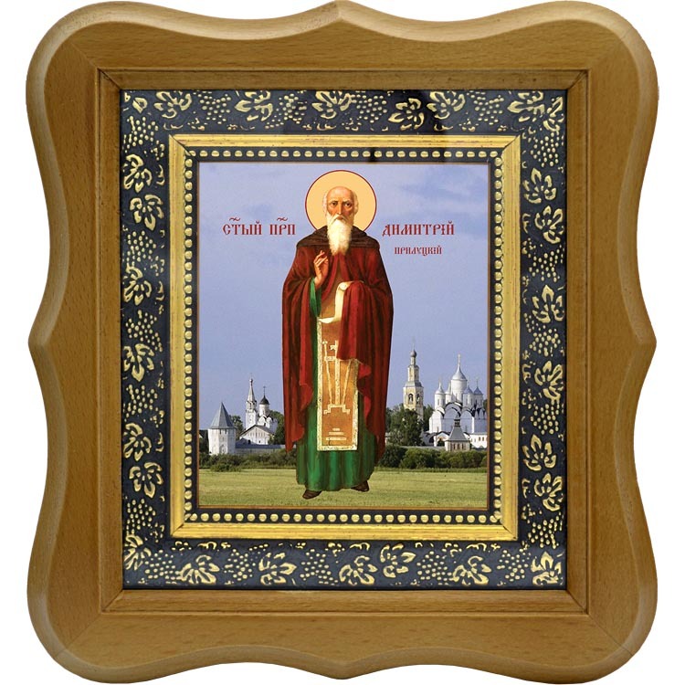 

Димитрий Прилуцкий, Вологодский, Преподобный игумен. Икона на холсте.