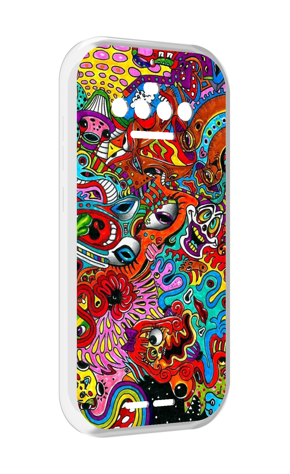 

Чехол MyPads разные абстракции яркие для Oukitel F150 R2022, Прозрачный, Tocco