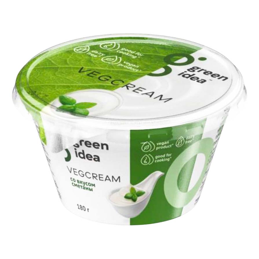 фото Крем green idea vegcream со вкусом сметаны 180 г