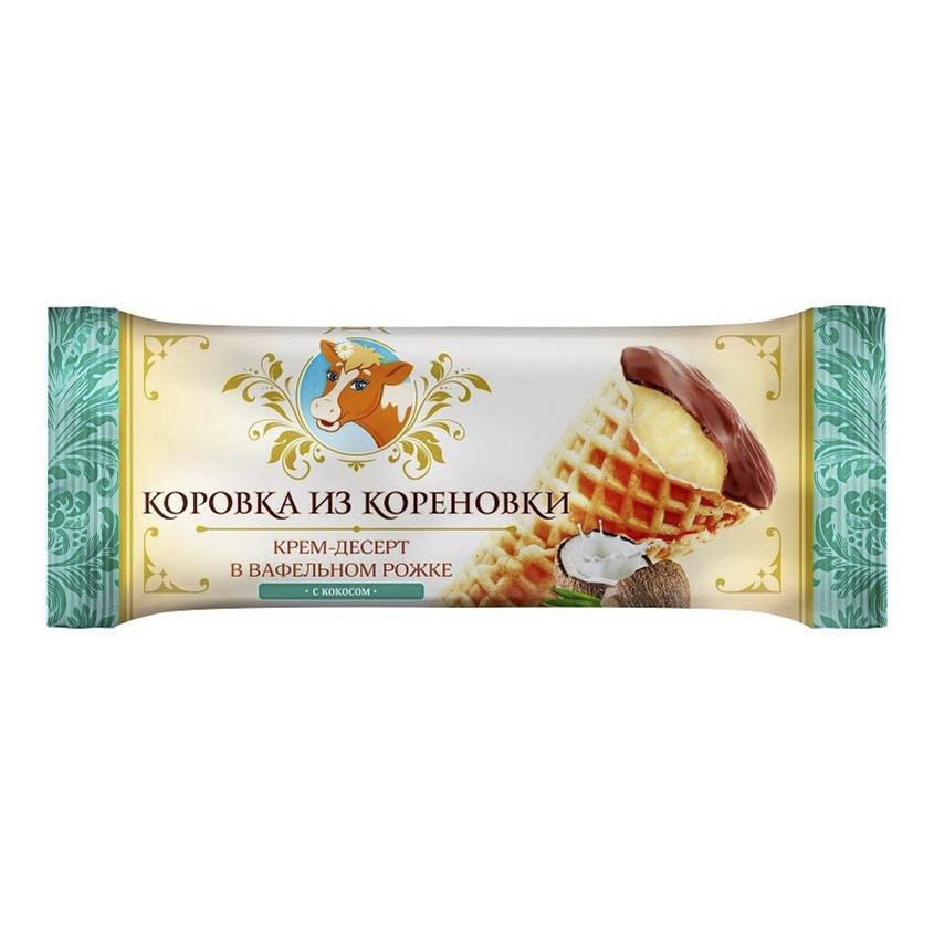 Крем-десерт Коровка из Кореновки Рожок с кокосом 40 г
