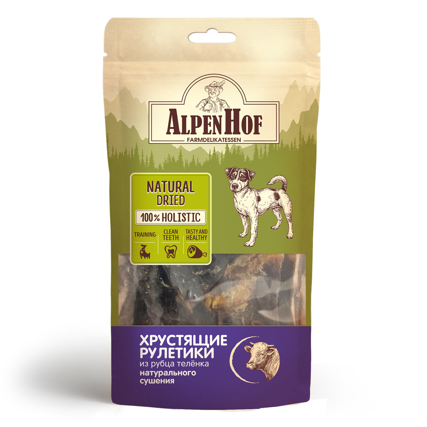

Лакомство для собак AlpenHof хрустящие рулетики из рубца теленка, 20 г, Лакомства для собак, лакомство, для собак, для животных, для питомца, телятина, рубец.