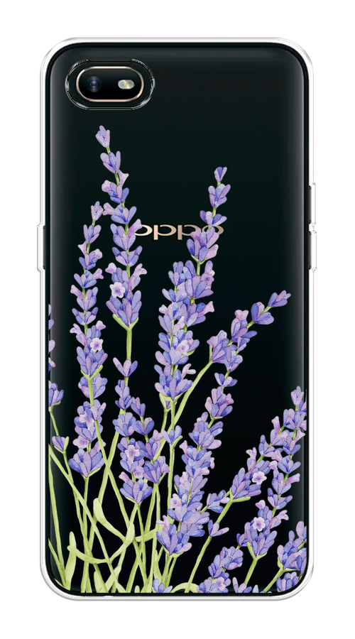 

Чехол на Oppo A1k "Лавандовые стебли", Фиолетовый;зеленый, 252150-1