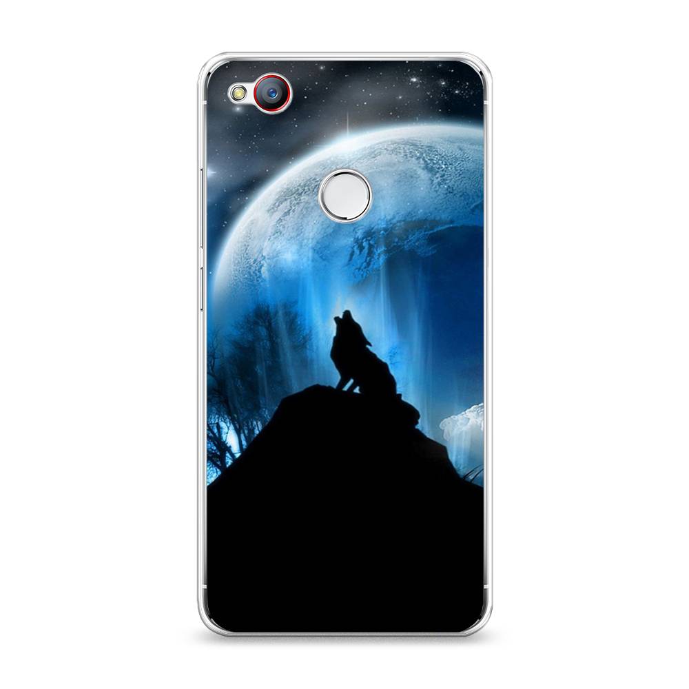 

Чехол на ZTE Nubia Z11 Mini "Волк 2", Синий;черный;белый, 131550-1