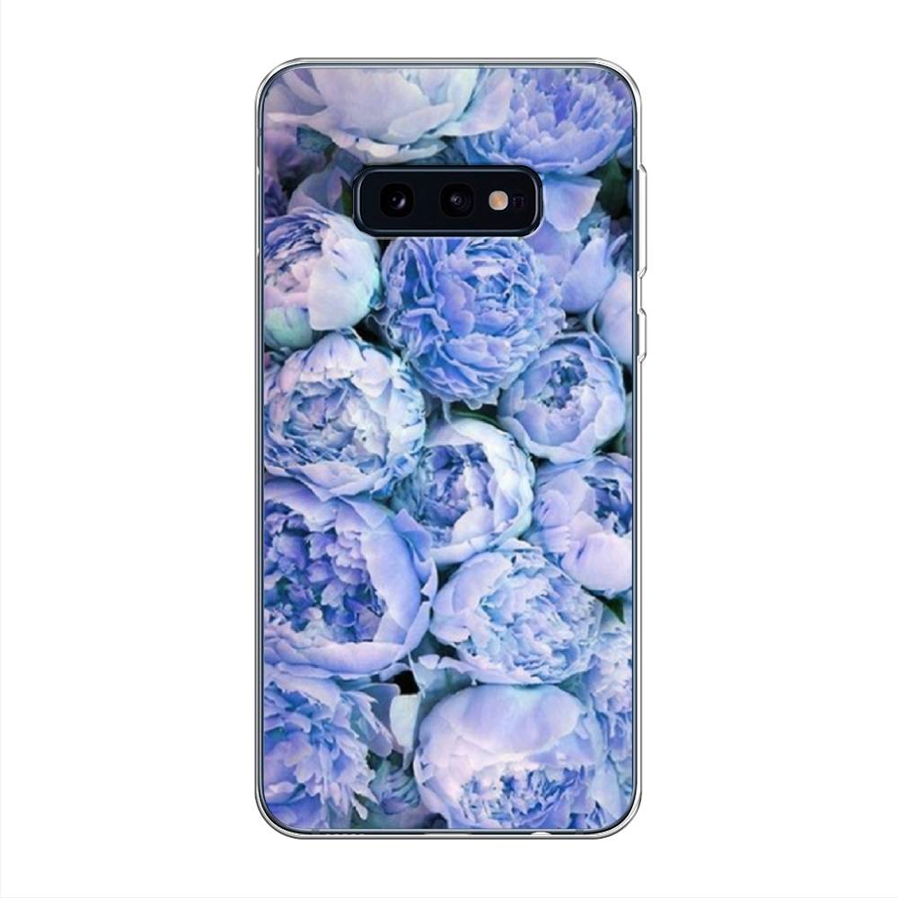 

Чехол Awog на Samsung Galaxy S10E "Пионы голубые", Разноцветный, 27250-8