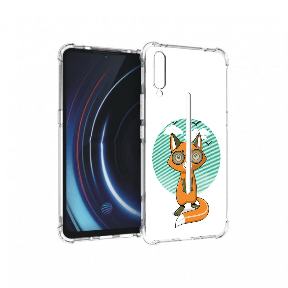 

Чехол MyPads Tocco для Vivo iQOO задумчивая лиса (PT226955.389.348), Прозрачный, Tocco