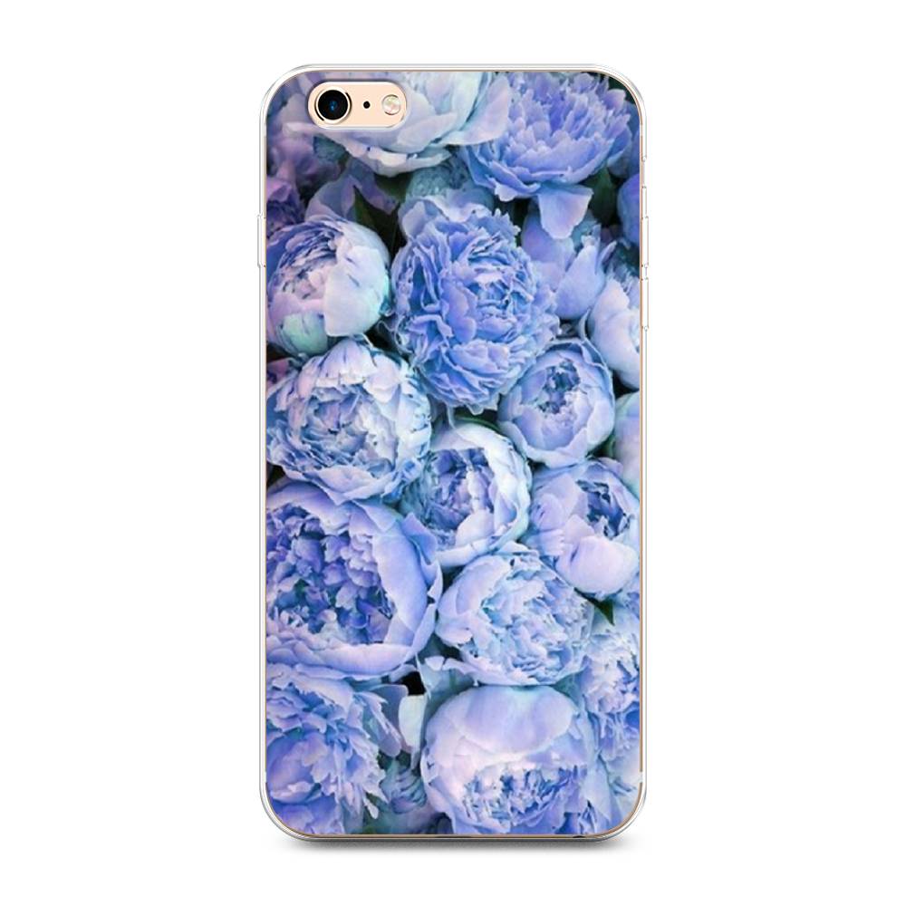 

Чехол Awog на Apple iPhone 6 Plus/6S Plus / Айфон 6 Plus/6S Plus "Пионы голубые", Разноцветный, 10550-8