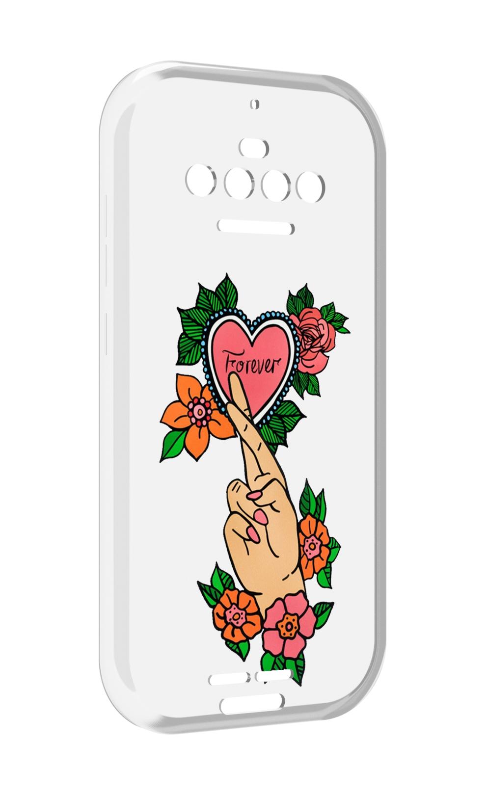 

Чехол MyPads ручки-навсегда женский для Oukitel F150 R2022, Прозрачный, Tocco