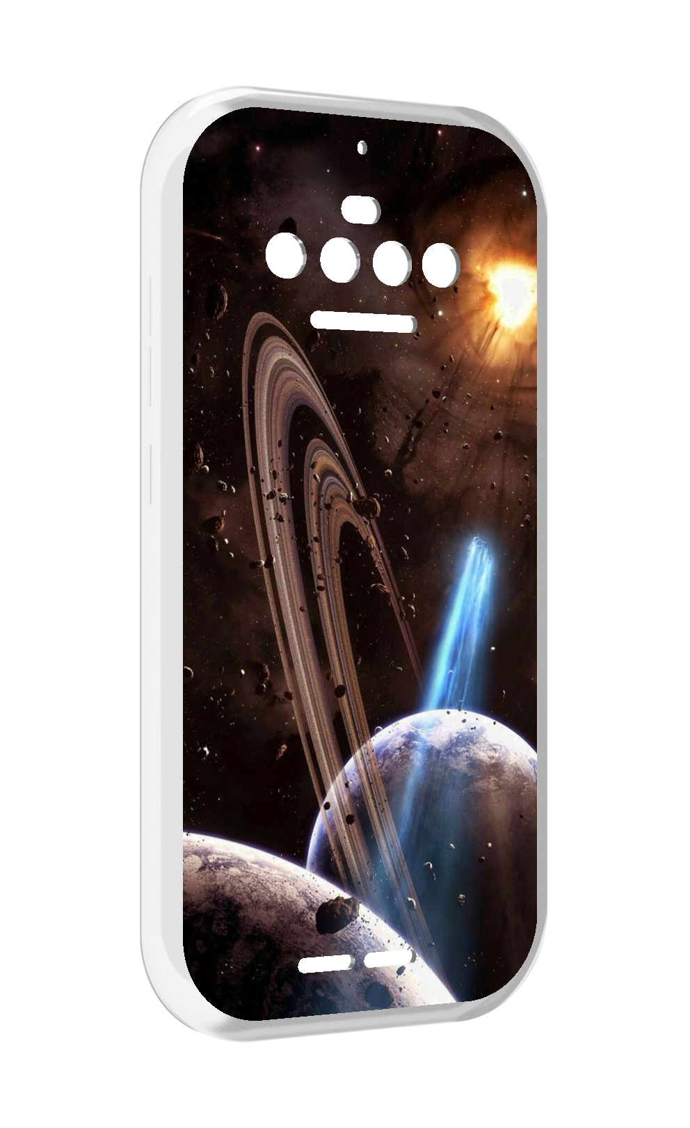 

Чехол MyPads сатурн в космосе для Oukitel F150 R2022, Прозрачный, Tocco