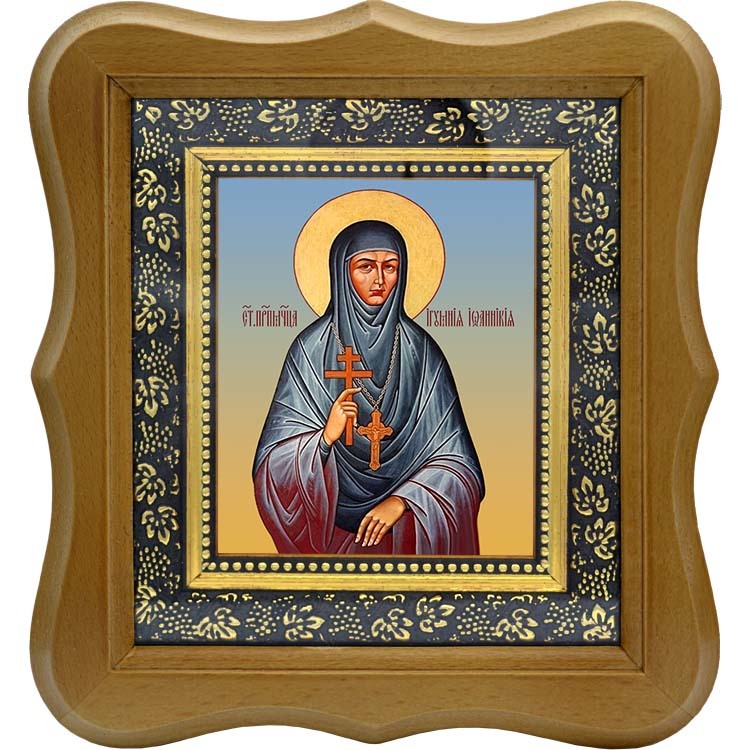 

Иоанникия Кожевникова, игумения, преподобномученица. Икона на холсте.