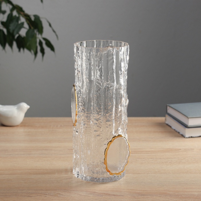 

Ваза стекло настольная "Милагрос" текстура дерева, 25х9,5 см, прозрачный