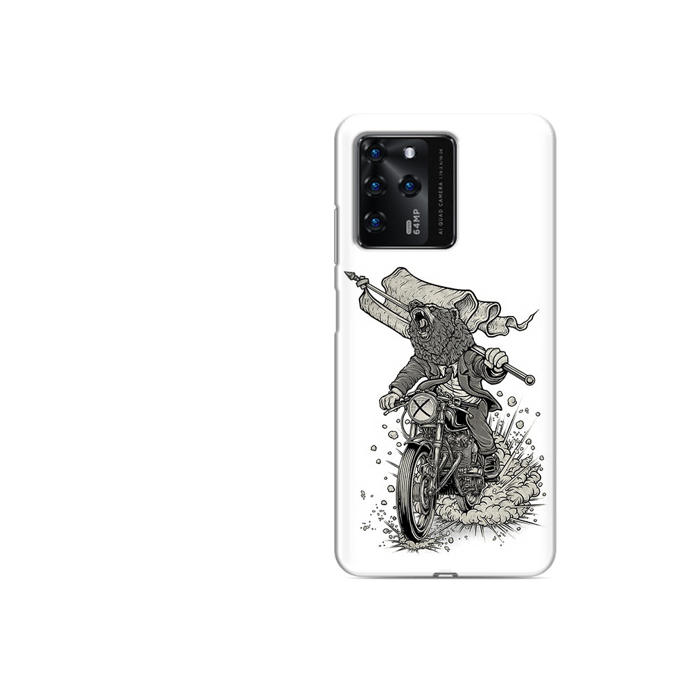 Чехол MyPads Tocco для ZTE V30 медведь на мотоцикле (PT226947.476.467)