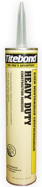 TITEBOND Heavy Duty сверхсильный жидкие гвозди (0,296л) желтый картридж