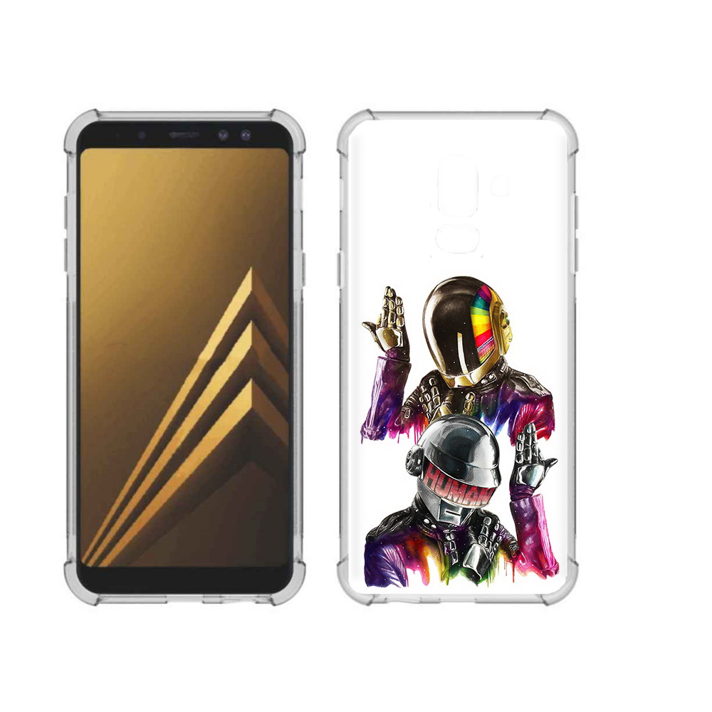 

Чехол MyPads Tocco для Samsung Galaxy A6+ (2018) диско космонавты (PT111520.594.329), Прозрачный, Tocco