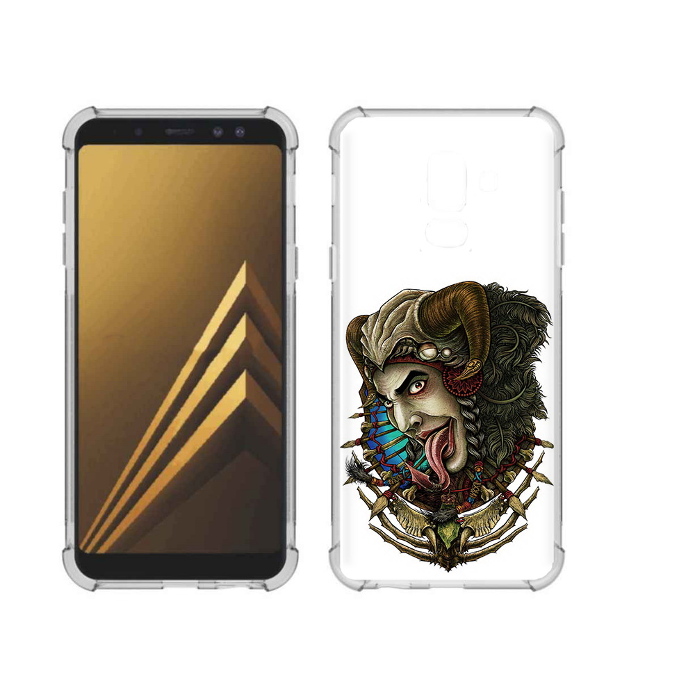 

Чехол MyPads Tocco для Samsung Galaxy A6+ (2018) длинный язык (PT111520.594.330), Прозрачный, Tocco