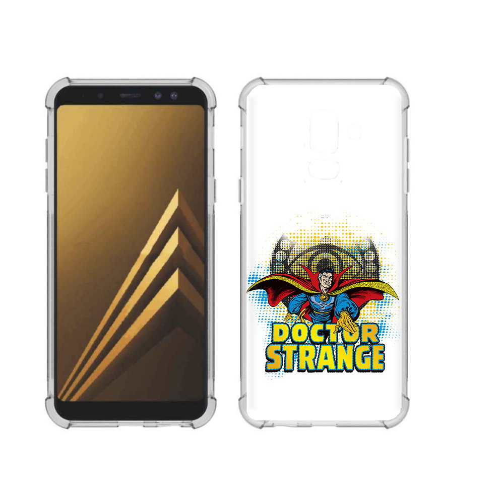 

Чехол MyPads Tocco для Samsung Galaxy A6+ (2018) доктор стренж рисунок (PT111520.594.335), Прозрачный, Tocco