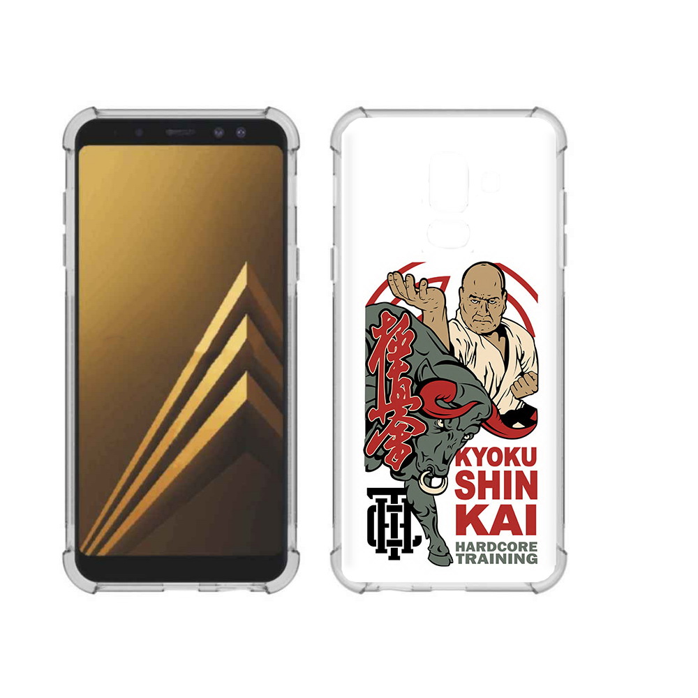

Чехол MyPads Tocco для Samsung Galaxy A6+ (2018) единоборства рисунок (PT111520.594.343), Прозрачный, Tocco