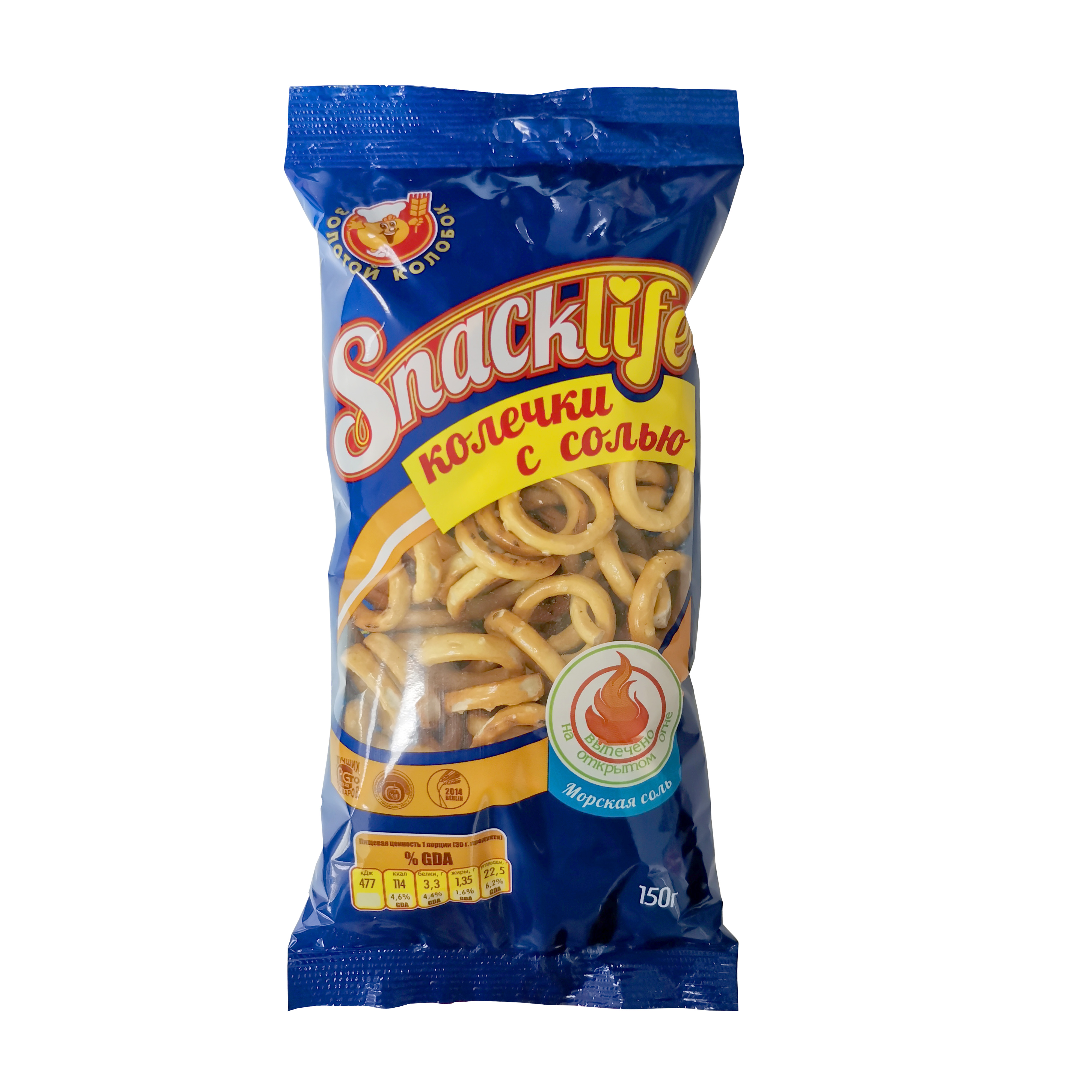 

Колечки Snack Life c солью 150 г