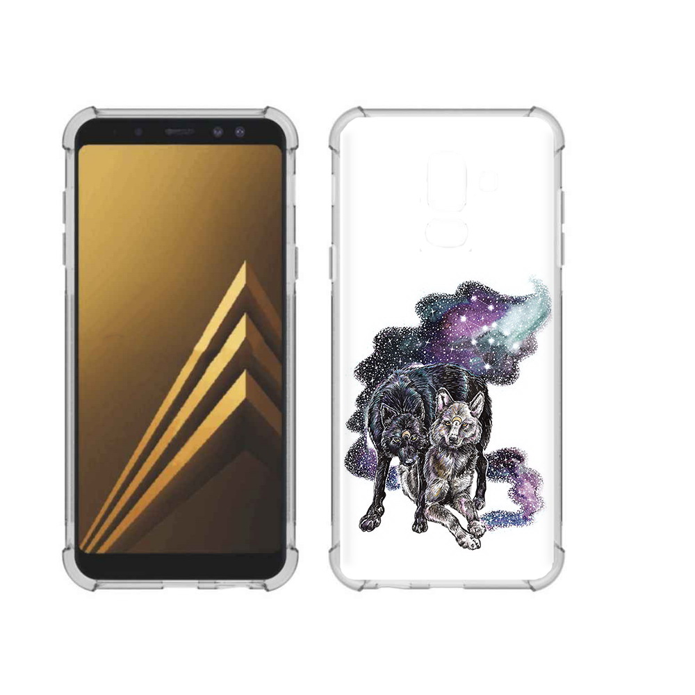 

Чехол MyPads Tocco для Samsung Galaxy A6+ (2018) звездные волки (PT111520.594.352), Прозрачный, Tocco