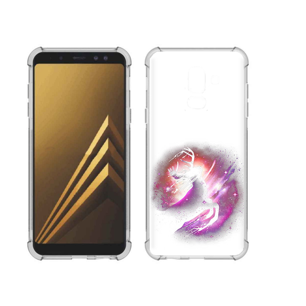 

Чехол MyPads Tocco для Samsung Galaxy A6+ (2018) звездный олень (PT111520.594.354), Прозрачный, Tocco