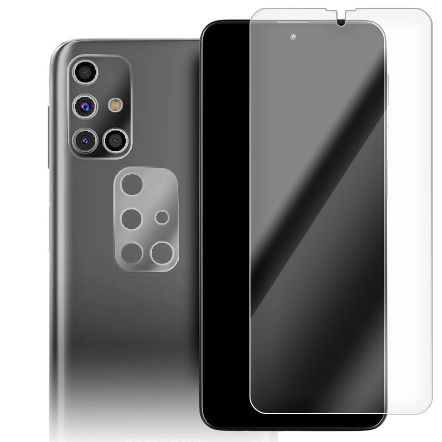 

Стекло защитное гибридное для Samsung Galaxy M31s + защита камеры (2 шт.)