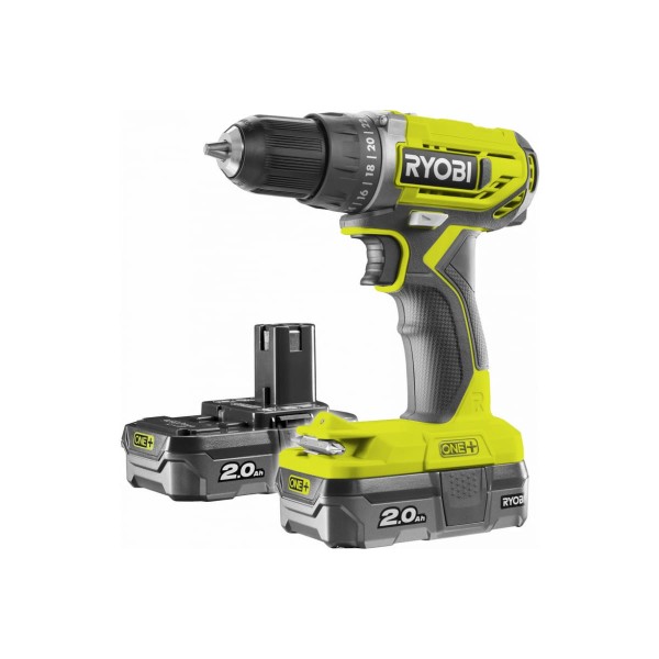 Акк. безударная дрель-шуруповерт Ryobi R18DD2-220S 5133003821 акк безударная дрель шуруповерт ryobi one r18dd7 0 5133004532