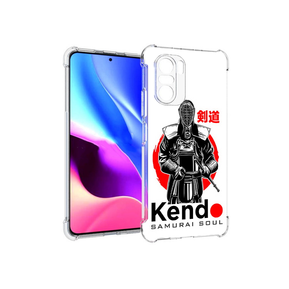 

Чехол MyPads Tocco для Xiaomi Redmi K40 рисованый самурай (PT158239.260.581), Прозрачный, Tocco