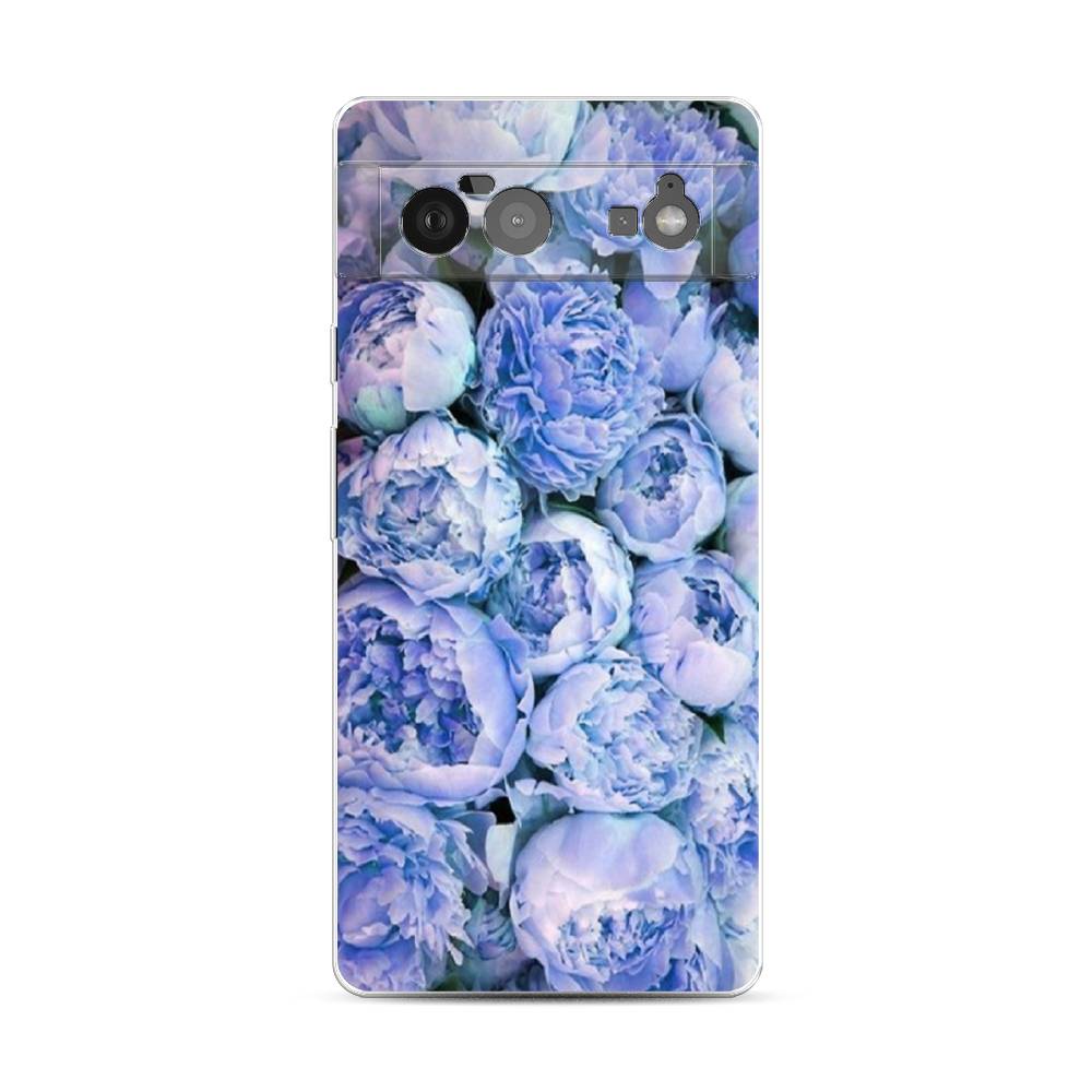 

Чехол Awog на Google Pixel 6 "Пионы голубые", Разноцветный, 270850-8