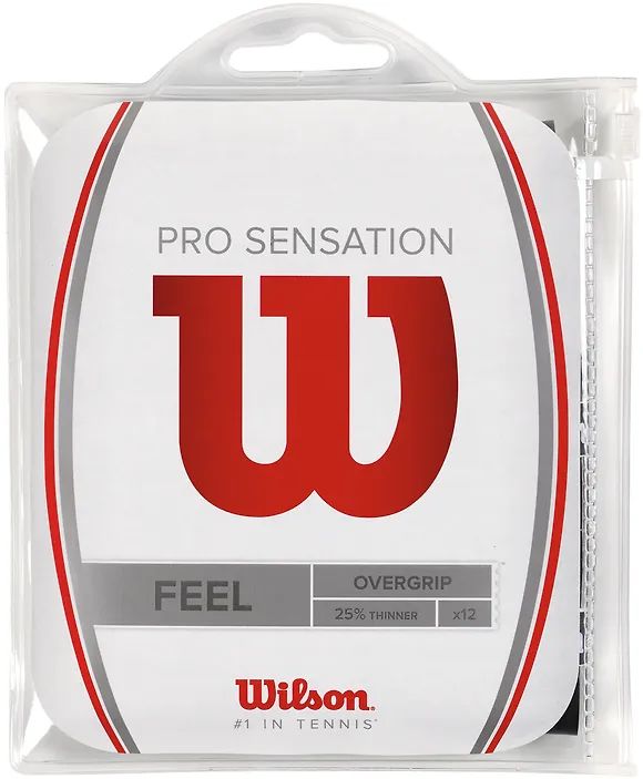 Намотка Wilson Pro Overgrip Sensation flu черный 12 шт.