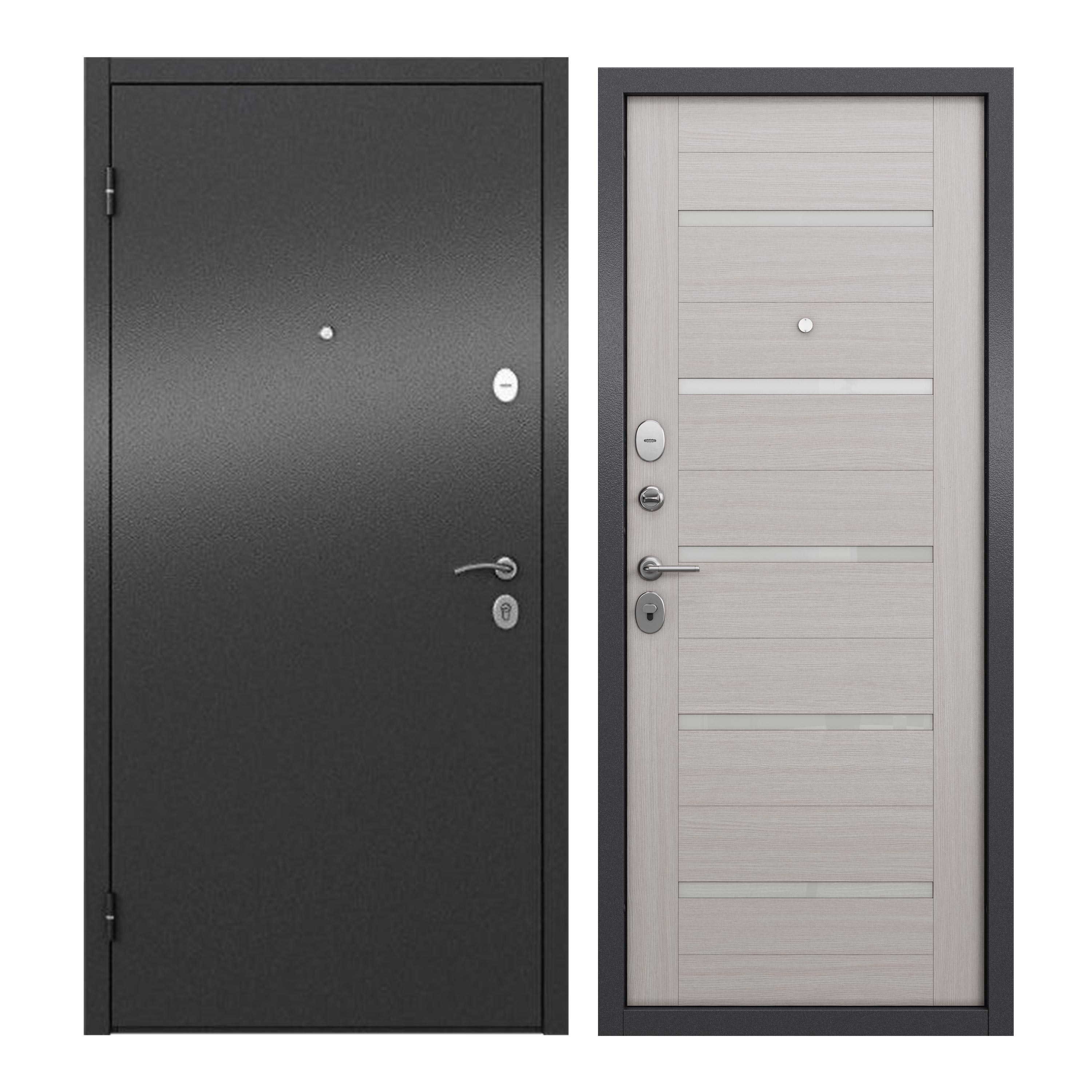 Дверь входная для квартиры ProLine металлическая Apartment X 960х2050, левая, серый дверь входная buldoors ютта левая букле шоколад ларче бьянко с зеркалом 960х2050 мм