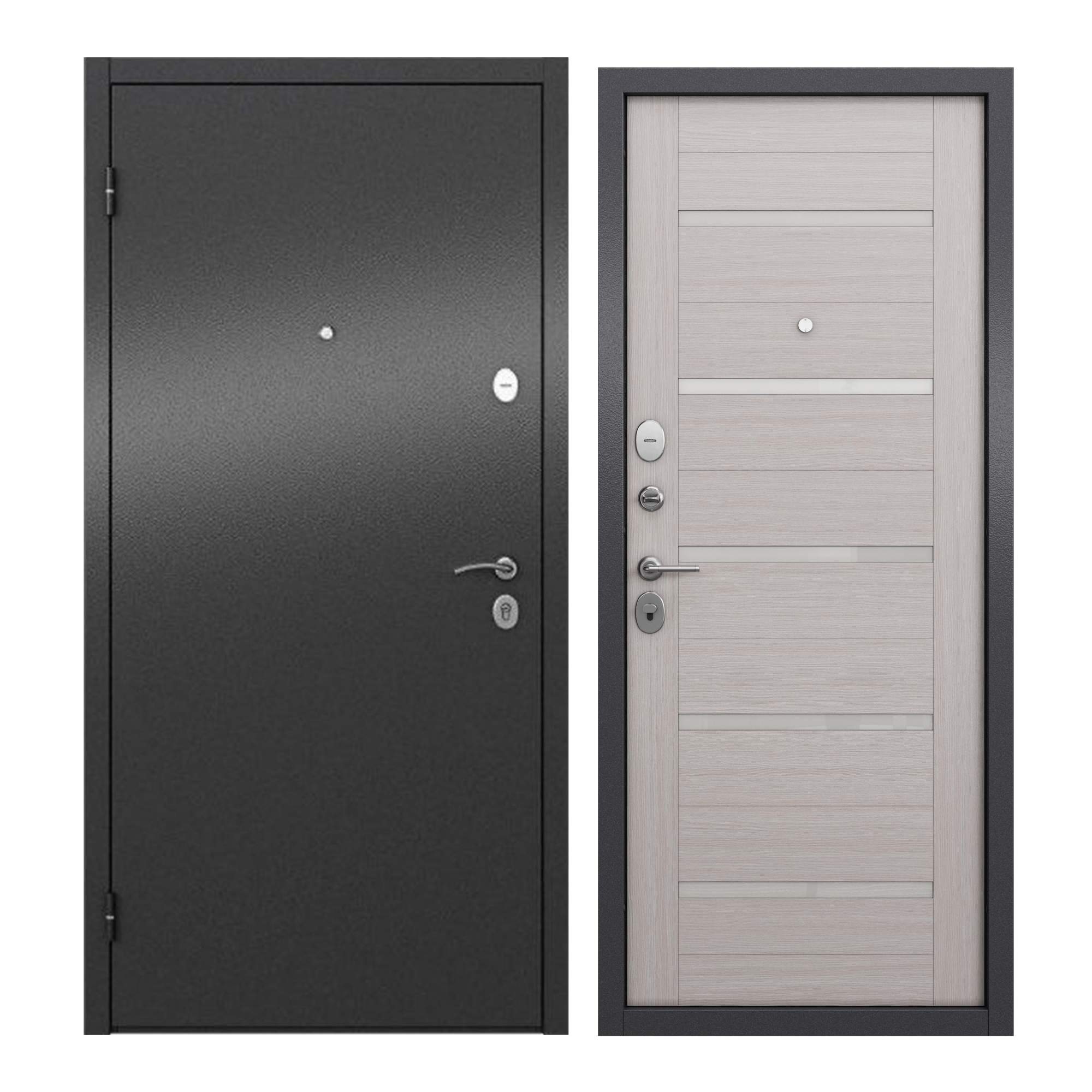 фото Дверь входная для квартиры proline металлическая apartment x 960х2050, левая, серый