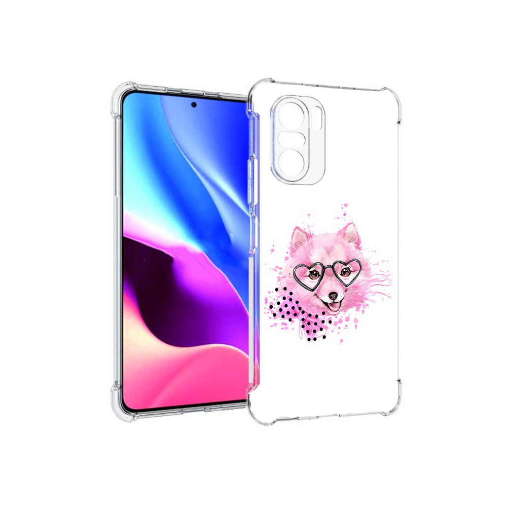 

Чехол MyPads Tocco для Xiaomi Redmi K40 розовый волченок (PT158239.260.585), Прозрачный, Tocco