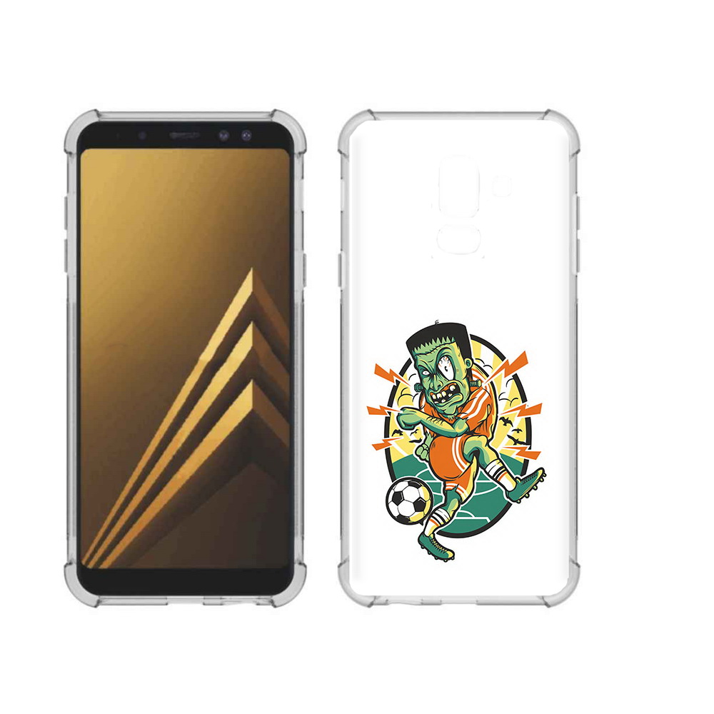 

Чехол MyPads Tocco для Samsung Galaxy A6+ (2018) зомби футболист (PT111520.594.368), Прозрачный, Tocco