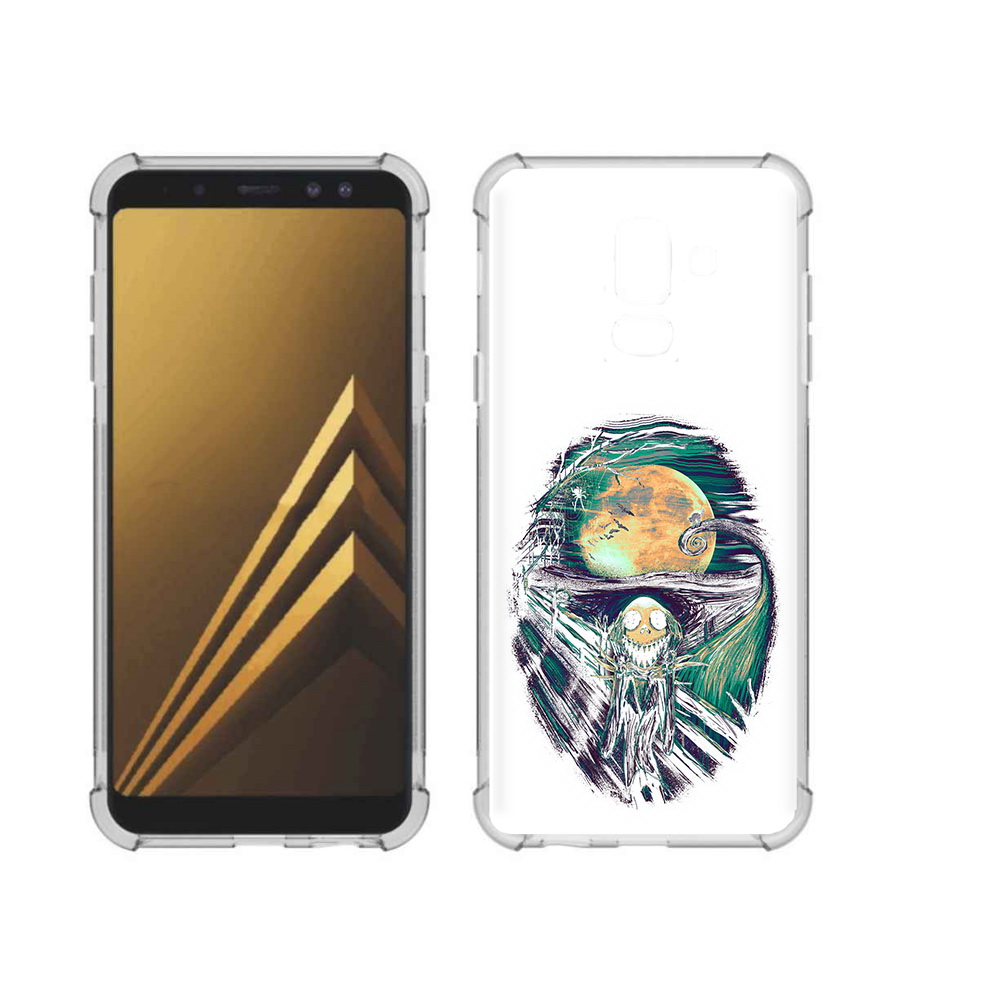 

Чехол MyPads Tocco для Samsung Galaxy A6+ (2018) зубастое существо абстракция, Прозрачный, Tocco