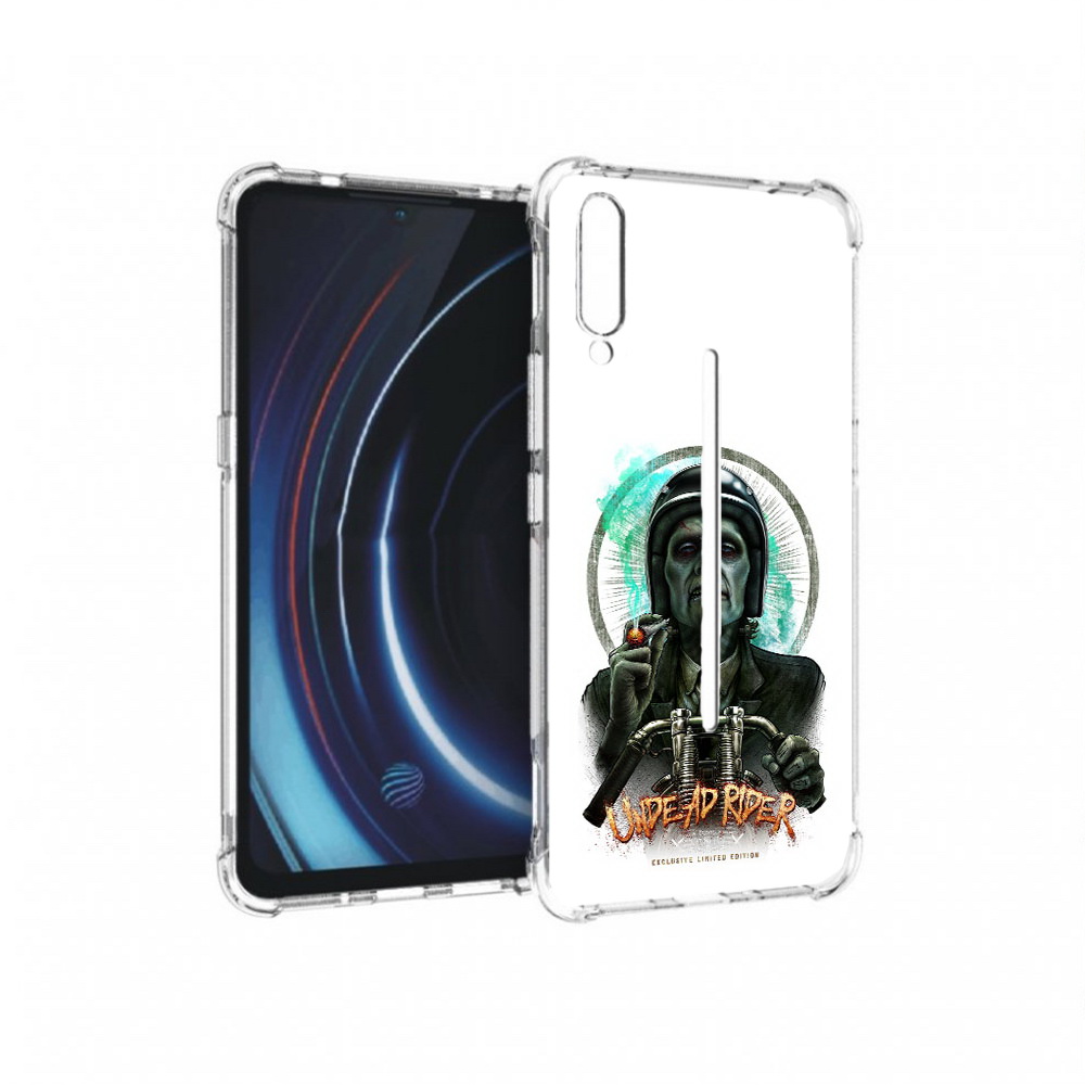 

Чехол MyPads Tocco для Vivo iQOO зеленый мужчина с сигаретой на мотоцикле, Прозрачный, Tocco
