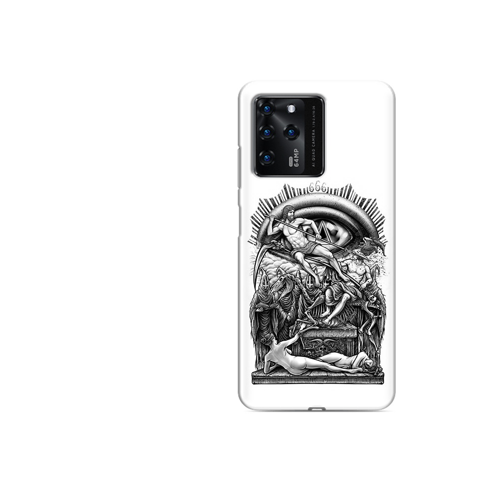 

Чехол MyPads Tocco для ZTE V30 оракул черно белый (PT226947.476.528), Прозрачный, Tocco