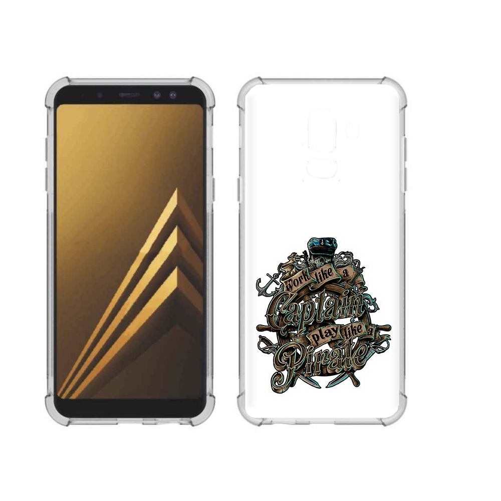 

Чехол MyPads Tocco для Samsung Galaxy A6+ (2018) капитан пиратов (PT111520.594.385), Прозрачный, Tocco