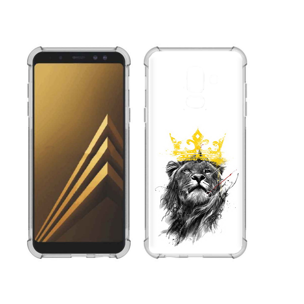 

Чехол MyPads Tocco для Samsung Galaxy A6+ (2018) король-лев (PT111520.594.391), Прозрачный, Tocco