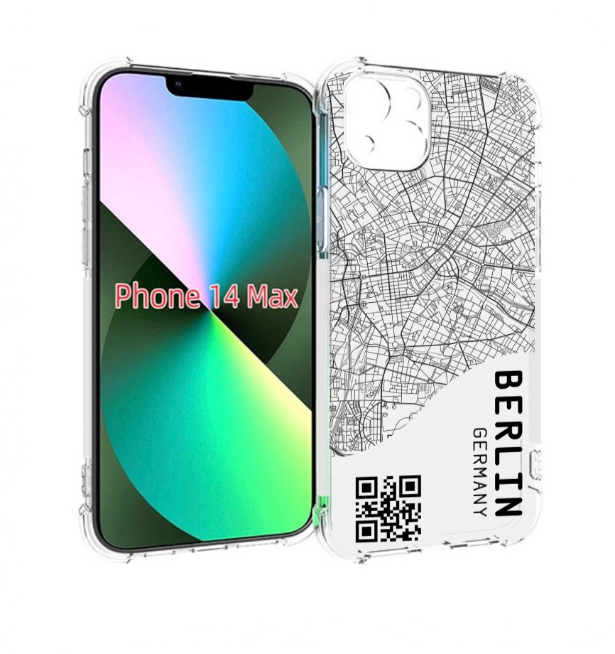 

Чехол MyPads схема-берлин для iPhone 14 Plus (6.7), Прозрачный, Tocco