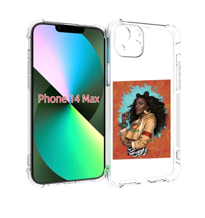 

Чехол MyPads темная-девушка женский для iPhone 14 Plus (6.7), Прозрачный, Tocco