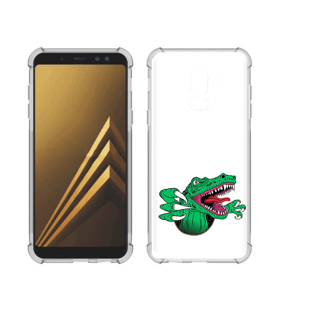 

Чехол MyPads Tocco для Samsung Galaxy A6+ (2018) крокодил (PT111520.594.417), Прозрачный, Tocco