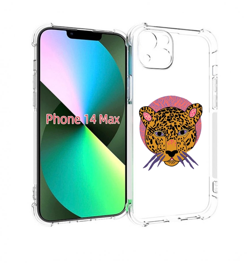 

Чехол MyPads тигр-в-кругу для iPhone 14 Plus (6.7), Прозрачный, Tocco