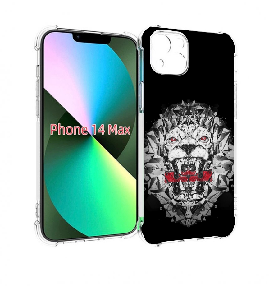 

Чехол MyPads тигр-с-гранями-черно-белый для iPhone 14 Plus (6.7), Прозрачный, Tocco