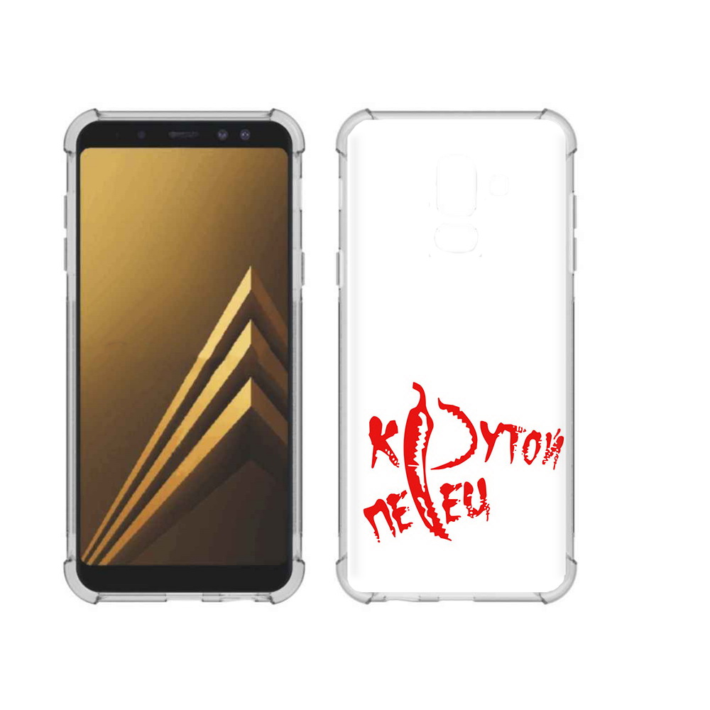 

Чехол MyPads Tocco для Samsung Galaxy A6+ (2018) крутой перец (PT111520.594.426), Прозрачный, Tocco