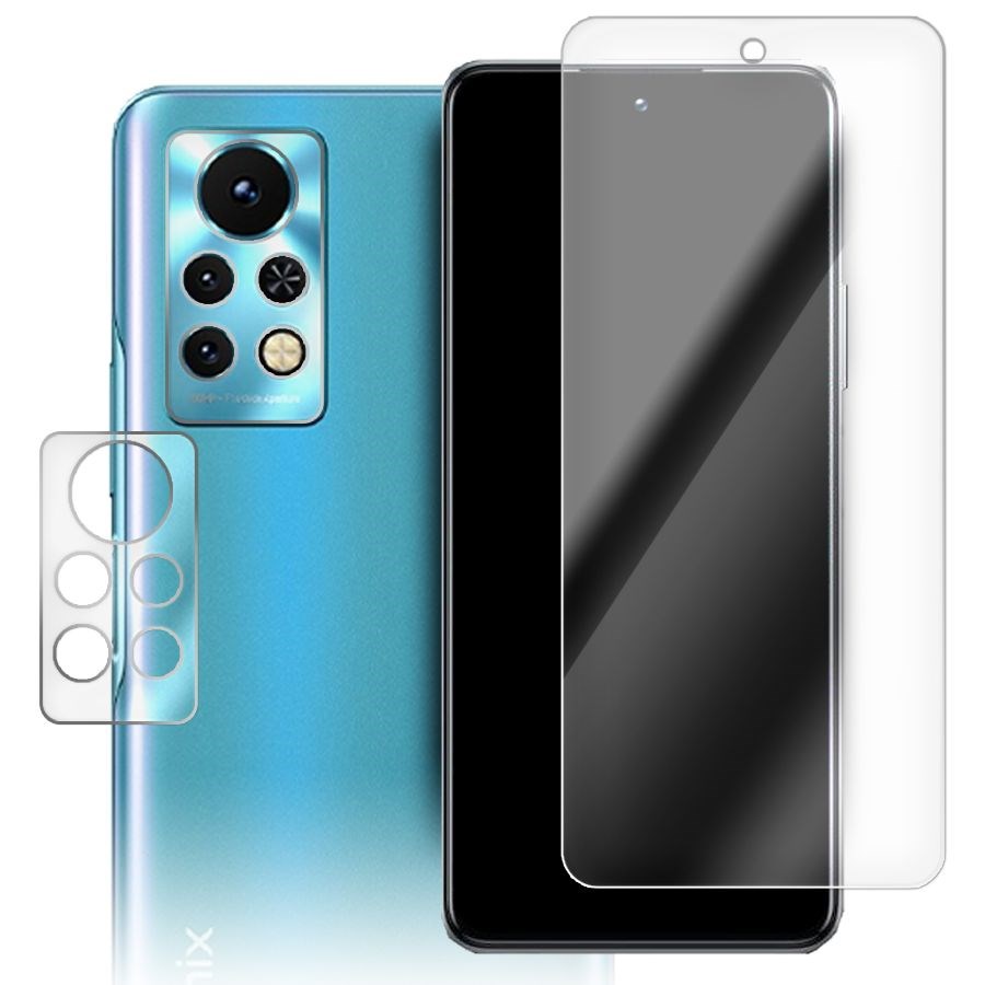 

Стекло защитное гибридное для INFINIX Note 11S + защита камеры (2шт.)