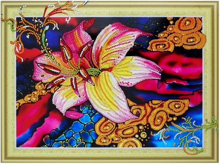 

Color KIT Алмазная вышивка Золотая лилия FM002, 30x40 см
