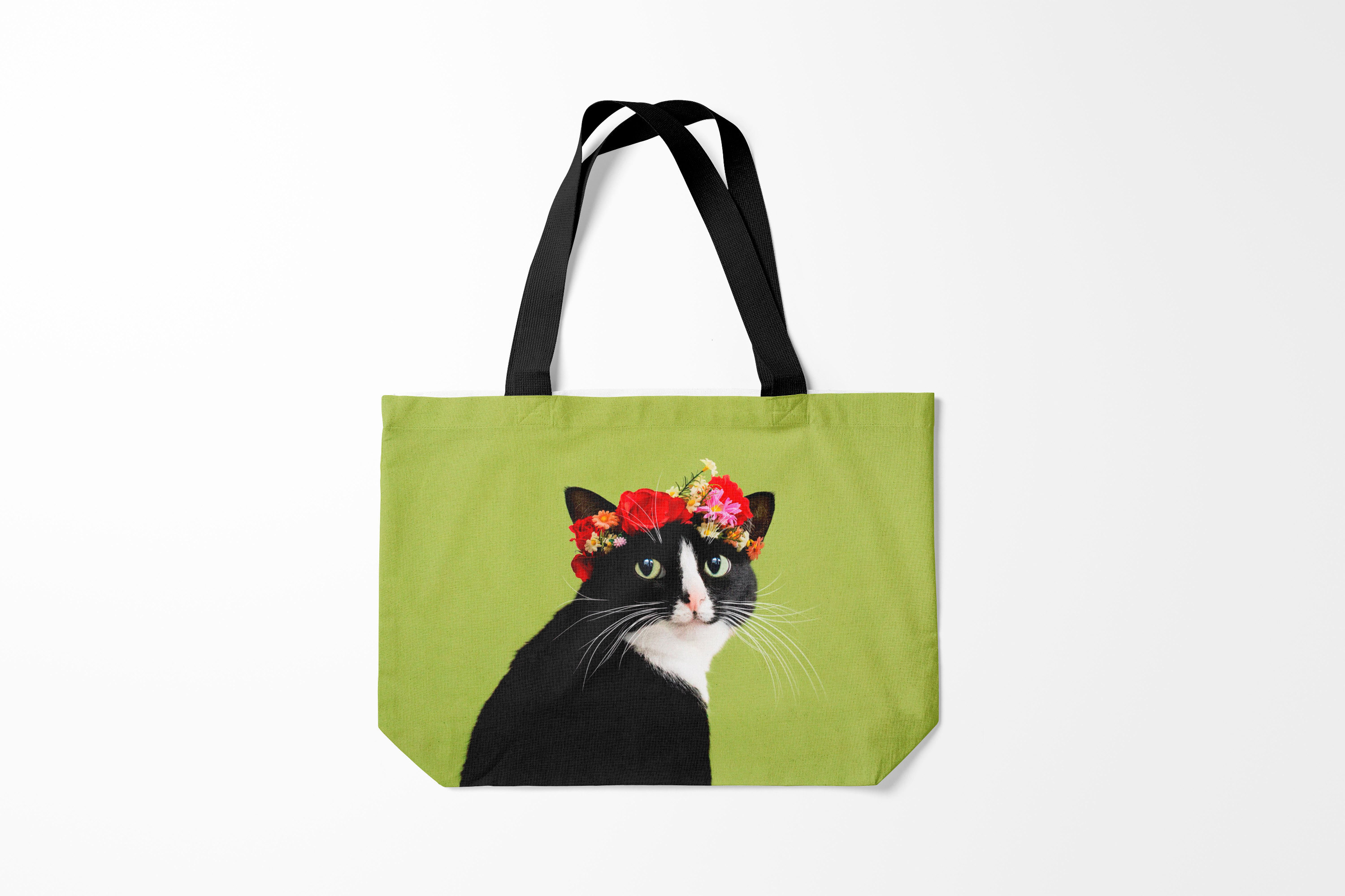 

Сумка шoппер унисекс Burnettie Коты и кошки Кот цветы, зеленый, Коты и кошки Кот цветы