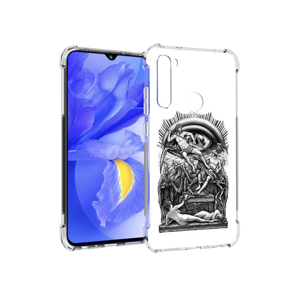 

Чехол MyPads Tocco для Xiaomi Redmi Note 8T оракул черно белый (PT140720.278.528), Прозрачный, Tocco