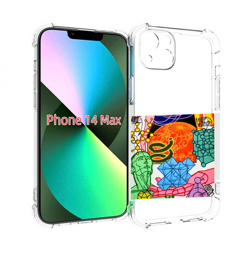 

Чехол MyPads физика-химия для iPhone 14 Plus (6.7), Прозрачный, Tocco