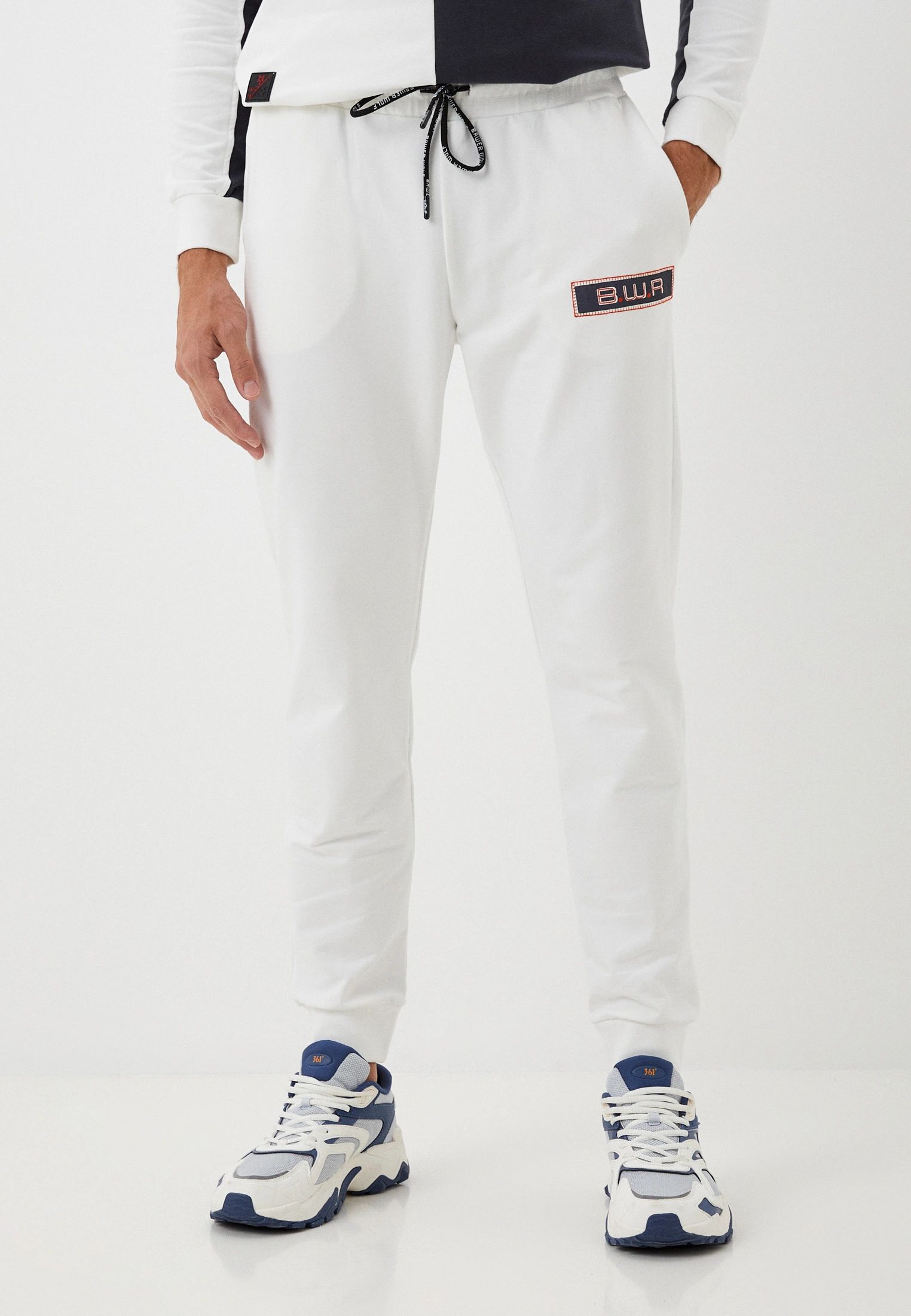 

Спортивные брюки мужские BAWER WB019 белые XXL, Белый, WB019